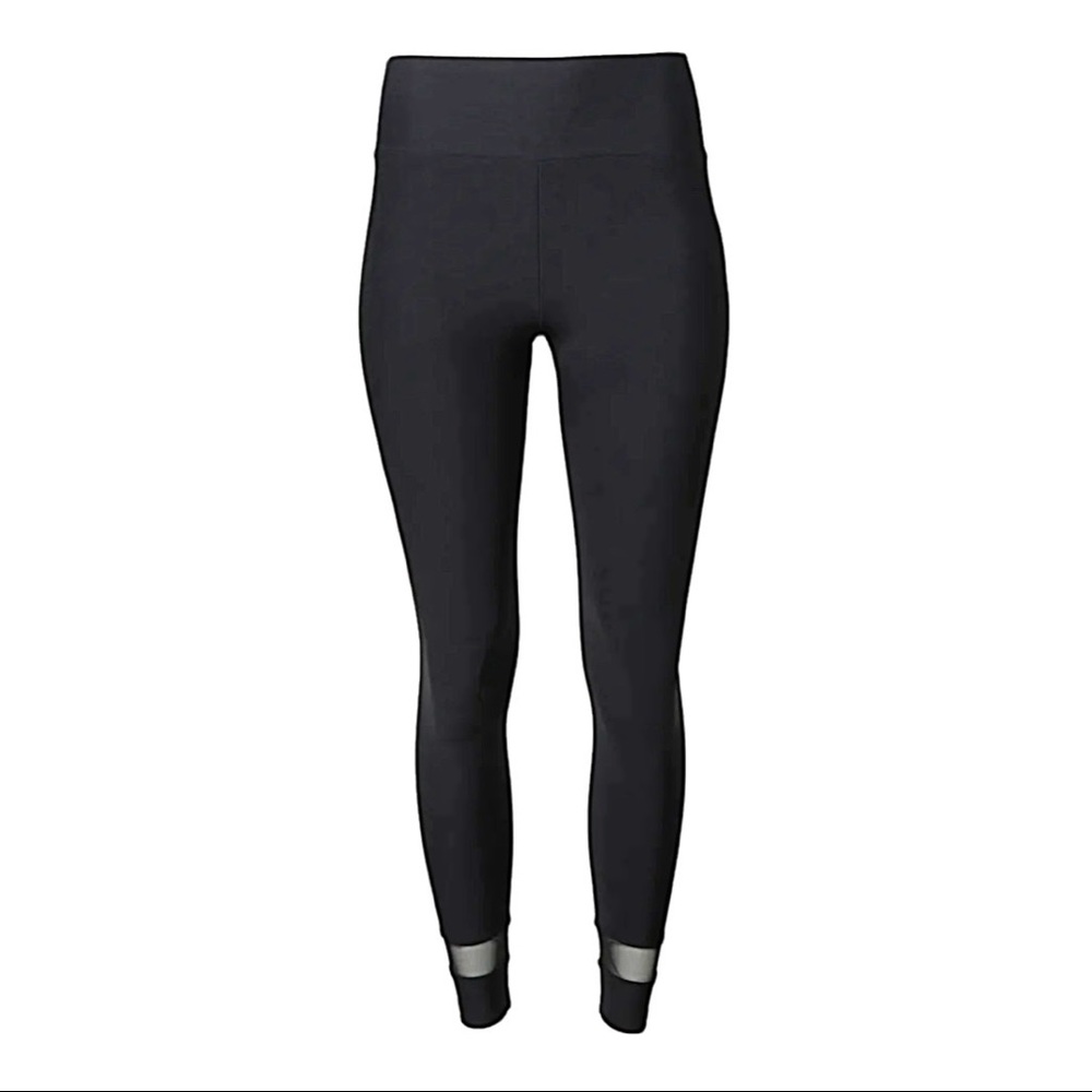 Lanston Sport Leggings Black Mesh Design Size XS
